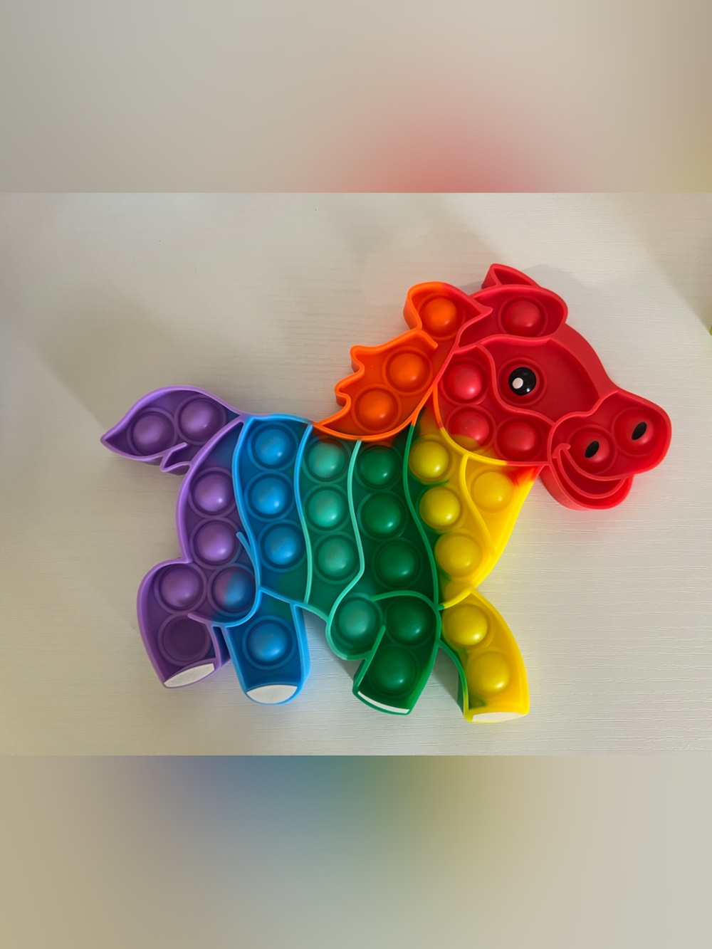 Rainbow Pony Pop-It Sensory Fidget Toy - Multicolor